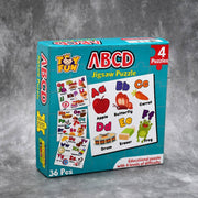 Educational ABC themed jigsaw puzzles, perfect for kids' developmental play.