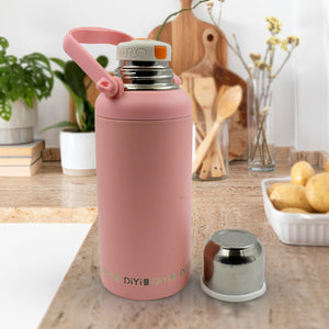 PremiumAV Stainless Steel tumblers 316 Stainless Steel, Vacuum Insulated Cup / Bottle, Portable Travel Kettle / Water Bottle with Handle, Outdoor Larg - PremiumAV