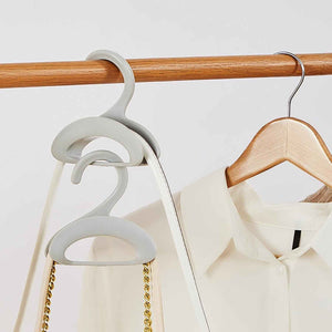 Compact Dual-Slot Multi-Purpose Plastic Hook Hanger (1 Pc)