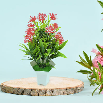 PremiumAV Wild Artificial Flower Plant for Home & Office Decor (1 Pc, Cute Pot)