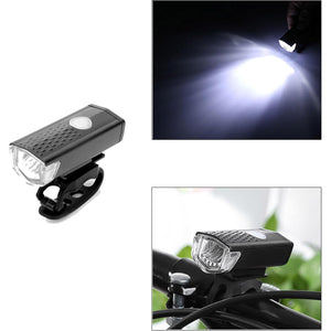PremiumAV Combo of Bicycle LED USB Rechargeable Head Light and Tail Light (2 Pc Set) - PremiumAV