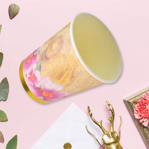 PremiumAV Disposable Paper Cups, Disposable Tea, Coffee Cups (24 Pcs Set / Mix Color & Design)  - PremiumAV