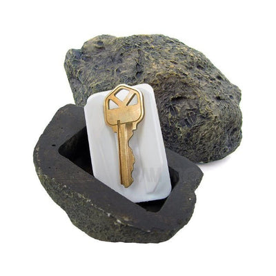 PremiumAV Realistic Fake Rock Key Hider  Weatherproof Outdoor Key Storage for Emergencies (1 Pc)