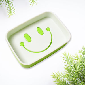 PremiumAV Portable Travel Home Box Cute Cartoons Smile Face Container Draining Holder Soap Dish - PremiumAV