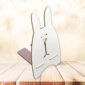 PremiumAV Wooden Cute Lovely Rabbit Design Mobile Stand (1 Pc) - PremiumAV