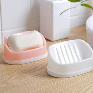PremiumAV Soap Container, Soap Box Household Kitchen and Bathroom Can Use PP Material Drain Box Double Soap Dish, for Bathroom Shower Home Outdoor Cam  - PremiumAV