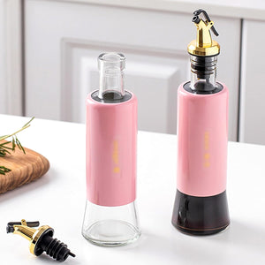 PremiumAV Olive Oil Dispenser  Leakproof Glass Bottle with Non-Drip Spout for Kitchen & Cooking (300 ML)  - PremiumAV