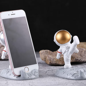 PremiumAV Mobile Holder Astronaut Phone Stand Planet Creative Fun 3D Design (1 Pc / Mix Design) - PremiumAV