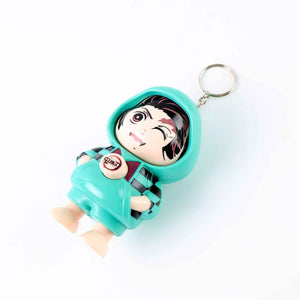 Cartoon Character Design Cute Action Figure Keychain (Mix  Design & 1 Pc)