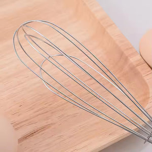 PremiumAV Stainless Steel Manual Milk Frother Egg Whisk Free Egg Separator (1 Pc) - PremiumAV
