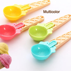 PremiumAV 2-Piece Plastic Ice Cream & Watermelon Scooper with Trigger Dipper  - PremiumAV