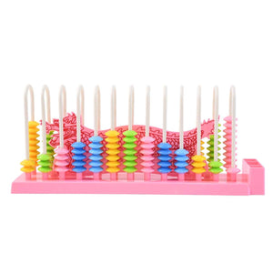 Abacus 13 Rods Counting Abacuses Toy Bead Educational Tools (1 Set / Mix Color)