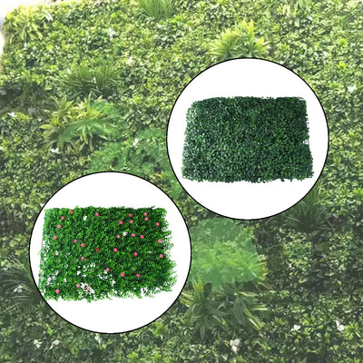 Artificial Plants Wall Topiary Wall Greenery Mat Wall Backdrop Decor (1 Pc Mix Design)