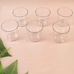 Apex Welcome Plastic Glass Set for Daily Use – Set of 6