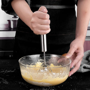 PremiumAV Hand Push Mixer, Egg Whisk, Stainless Steel Blender (1 Pc)  - PremiumAV