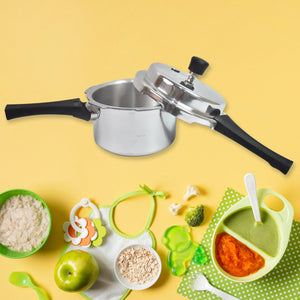 PremiumAV Aluminium Rays Pearl Pressure Cookers With Outer Lid (2.5 Litres / 5-Year warranty) - PremiumAV