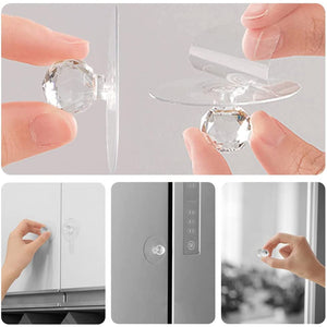 Clear Diamond Crystal Cabinet Knob & Pull Handle (1 Pc)
