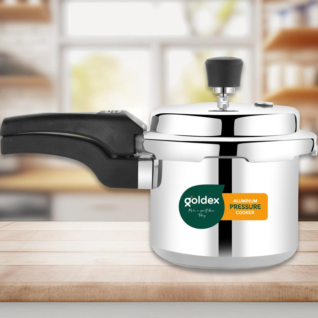 PremiumAV PremiumAV Aluminium Classic Goldex Pressure Cookers With Outer Lid (3 Litres / 5-Year warranty) –  
