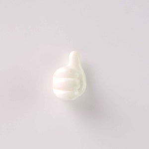 White Multifunctional Multi functional Hand Shape Wall Clip Hanger Keys Cable Holder