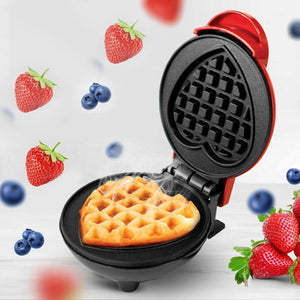 PremiumAV Mini Waffle Maker Machine Waffle Iron Home Appliances Kitchen Gift Easy To Clean, On-Stick Surfaces, Perfect Breakfast, Dessert, Sandwich, P - PremiumAV