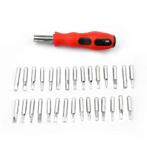 (SET OF 4PC) SCREWDRIVER SET, STEEL 31 IN 1 WITH 30 SCREWDRIVER BITS, PROFESSIONAL MAGNETIC DRIVER SET, B Grade