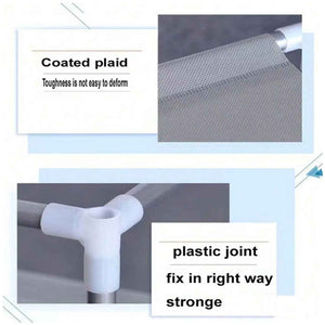 Big 8 Compartment Portable and Collapsible Wardrobe Racks (1 Set)