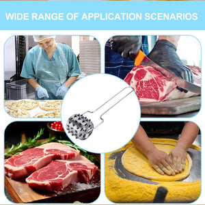 PremiumAV Stainless Steel Meat Tenderiser | Kitchen Multipurpose Hammer (1 Pc)  - PremiumAV
