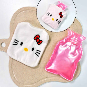 White Small Hot Water Bag – Pain Relief for Neck, Shoulder, Hand & Feet, Menstrual Cramps Warmer