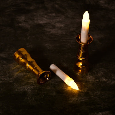 2pcs LED Candle Light Candles Flameless Lamp Indoor Window Decoration Wedding Party Decor Light, Diwali