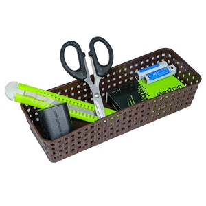 PremiumAV Plastic Multipurpose Desk Organizer Tray Office Drawer Dividers Storage Bins for Kitchen, Bathroom, Office, Makeup, Bedroom Dresser, Craft B  - PremiumAV