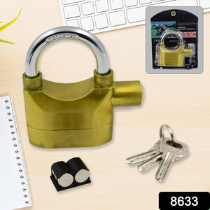 PremiumAV Security Alarm Metallic Lock System with 3 Keys (1 Set / Mix Color) - PremiumAV