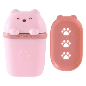 Cute Bear Shaped Soap Case ,Sabudani (1 Pc)