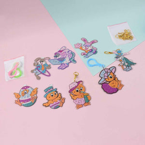 Cartoon Painting Keychain Craft Kit
