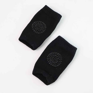 Black Toddler Wool Knit Leg Warmer (Knee Guard)
