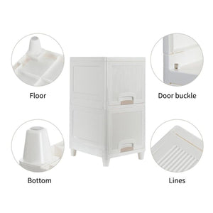 Multipurpose Storage Cabinet, Storage Solutions plastic drawers || Multi Layer Wardrobe Storage Drawers || Foldable Multipurpose Drawer Units For Kitchen, Bathroom, Bedroom, Cloth (2 Layer)