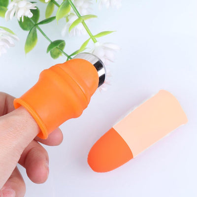 1 Pair V Thumb Cutter with Box – Handy Peeler for Fruits & Vegetables, Kitchen Tool for Home & Office Use