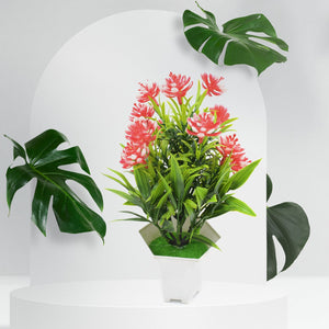 PremiumAV Wild Artificial Flower Plant for Home & Office Decor (1 Pc, Cute Pot)  - PremiumAV