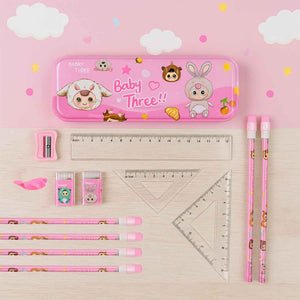 Cartoon Stationery Gift Set for Kids (14 Pc)