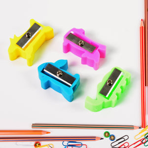 PremiumAV Plastic Small Cute Pencil Sharpener (1 Pc / Mix Design & Color)  - PremiumAV