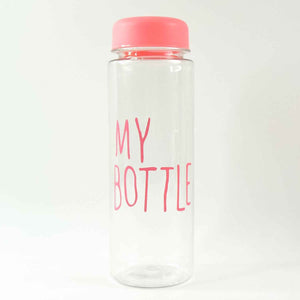 350 ml Approx Transparent Plastic Water Bottle with Leakproof Lid (1 Pc)