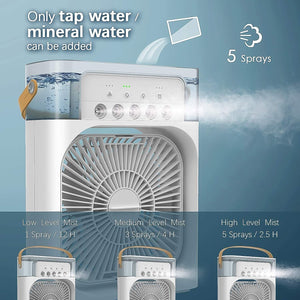 PremiumAV Portable Air Conditioner Fan 7 Color Changing Light (Big / 1 Pc) - PremiumAV