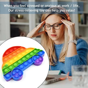 PremiumAV Fidget Toy Push  Bubble Fidget Sensory Toy for Kids and Adults Fidget per Stress Reliever Sensory Fidget pers (Butterfly & Car Shape / 1 Pc)  - PremiumAV
