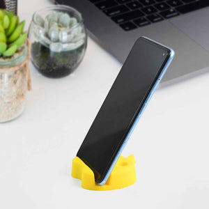 Multi-Functional Apple-Shaped Plastic Mobile Stand with Pen Holder (1 Pc / Mix Color)