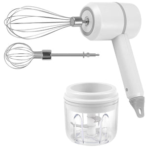 PremiumAV Hand Mixer Food Chopper Cordless 3 in 1 Electric Hand Mixer (1 Set)  - PremiumAV