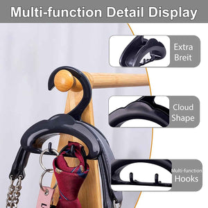 Cloud Shape Dual Hook Plastic Hanger (1 Pc)