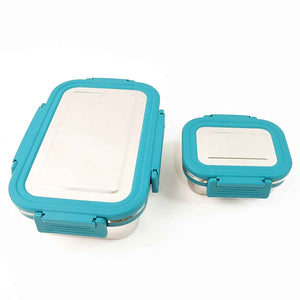 Apex Jerry Lunch Box Premium Stainless Steel Food Container (2 Pc / 700+200 ML Approx)