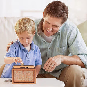 PremiumAV Wooden Money / Piggy Bank, Money Box (1 Pc / Pen Not Included) - PremiumAV