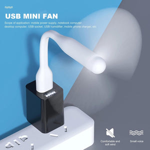 PremiumAV Apple USB Mini Fan, Flexible USB Fan (1 Pc) - PremiumAV
