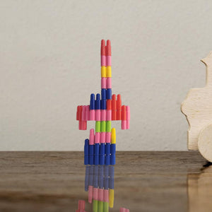 PremiumAV Bullet Blocks for Intelligent Kids Creative Bullets Shaped Building Blocks (Approx 88 Pcs) - PremiumAV