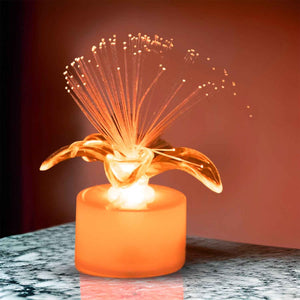 PremiumAV Fiber Optic Light, Mini Color Change LED Table Centerpieces, Light Up Candle - Pack of 12